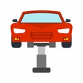 Car Lifter icon vector image. Royalty Free Stock Photo