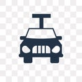 Car lifter vector icon isolated on transparent background, Car l