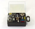 An emergency car light bulb kit. Royalty Free Stock Photo