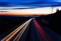 Car light trails