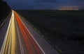 Car Lights road Addressing City Royalty Free Stock Photo