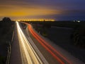 Car Lights road Addressing City Royalty Free Stock Photo