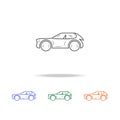 Car line icon. Types of cars Elements in multi colored icons for mobile concept and web apps. Thin line icon for website design an