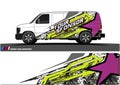 Car livery Graphic vector. abstract racing shape design for vehicle vinyl wrap background
