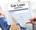 Car Loan Finance Application Money Concept