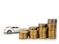 Car loan , money. selective focus Royalty Free Stock Photo