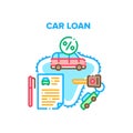 Car Loan Service Vector Concept Color Illustration Royalty Free Stock Photo