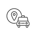 Car Location Icon - Address Icon Royalty Free Stock Photo