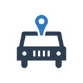 car location icon Royalty Free Stock Photo