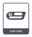 car lock icon in trendy design style. car lock icon isolated on white background. car lock vector icon simple and modern flat Royalty Free Stock Photo
