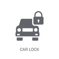 car lock icon. Trendy car lock logo concept on white background Royalty Free Stock Photo