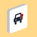 Car lock Simple vector icon. Illustration symbol design template for web mobile UI element. Perfect color isometric pictogram on Royalty Free Stock Photo