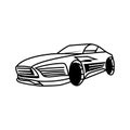 car logo illustration vector icon color sedan design