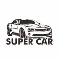 Super Car Logo Illustration Royalty Free Stock Photo