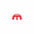 Car Logo Shaped Letter M. M Car Logo