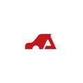 A Car Logo Symbol. Letter A Automotive Logo Design