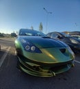 Car macchina super wow verde Royalty Free Stock Photo