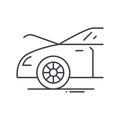 Car maintenance icon, linear isolated illustration, thin line vector, web design sign, outline concept symbol with Royalty Free Stock Photo