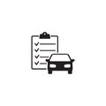 Car maintenance list icon Royalty Free Stock Photo
