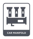 car manifold icon in trendy design style. car manifold icon isolated on white background. car manifold vector icon simple and