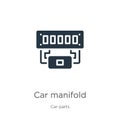 Car manifold icon vector. Trendy flat car manifold icon from car parts collection isolated on white background. Vector