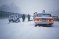 Car Marooned in Snow, Washington, D.C. Royalty Free Stock Photo