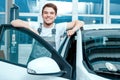 Car mechanic at the service station Royalty Free Stock Photo