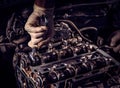 Car mechanic working Royalty Free Stock Photo