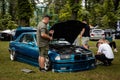 Car meet festival called Auto Tuning Show by CTT 2nd edition in Targu Ocna, Romania Royalty Free Stock Photo