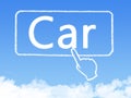 Car message cloud shape Royalty Free Stock Photo