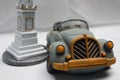 Car Miniature with tower miniature