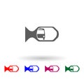 Car mirror multi color icon. Simple glyph, flat vector of car repear icons for ui and ux, website or mobile application