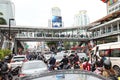 `Car Mob` Protesters driving vehicles and motorcycles with honk to Coalition partner parties office.