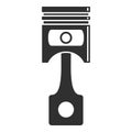 Car motor piston icon, simple style