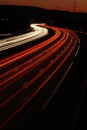 car in the Motorway Lights