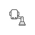 Car Mount Holder line icon Royalty Free Stock Photo