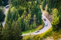 Car In Mountains Of Bavaria, Germany, Europe