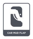 car mud flap icon in trendy design style. car mud flap icon isolated on white background. car mud flap vector icon simple and