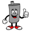 Car Muffler Mascot with Thumbs Up