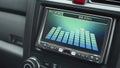 Car music player screen, music graph.