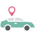 Car navigation Isolated Vector Icon which can easily modify or edit Royalty Free Stock Photo
