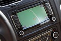 Car navigation multimedia system. Royalty Free Stock Photo