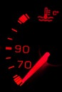 Car neon dashboard gauges Royalty Free Stock Photo