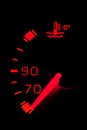 Car neon dashboard gauges Royalty Free Stock Photo