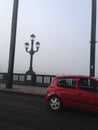 Car on newcastle tyne bridge Royalty Free Stock Photo