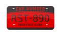 Car Number Illustration Royalty Free Stock Photo