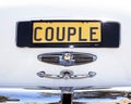 Car Number Plate - Couple Royalty Free Stock Photo