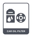 car oil filter icon in trendy design style. car oil filter icon isolated on white background. car oil filter vector icon simple Royalty Free Stock Photo