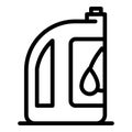 Car oil icon, outline style Royalty Free Stock Photo