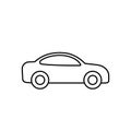 Car outline icon. Vector line transportation simple symbol Royalty Free Stock Photo